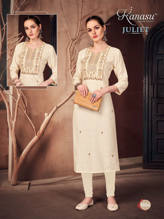 Kanasu Juliet Fancy Rayon Fancy Wear Designer Kurti Collection